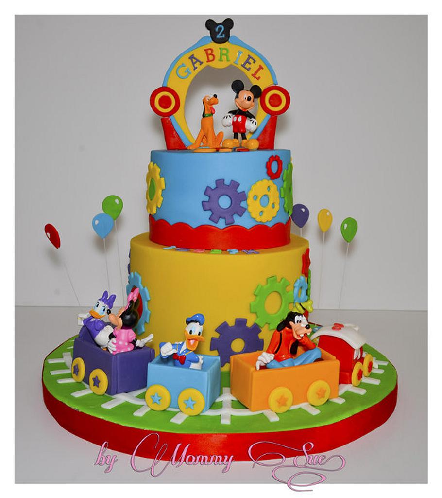 mickey mouse clubhouse cake design