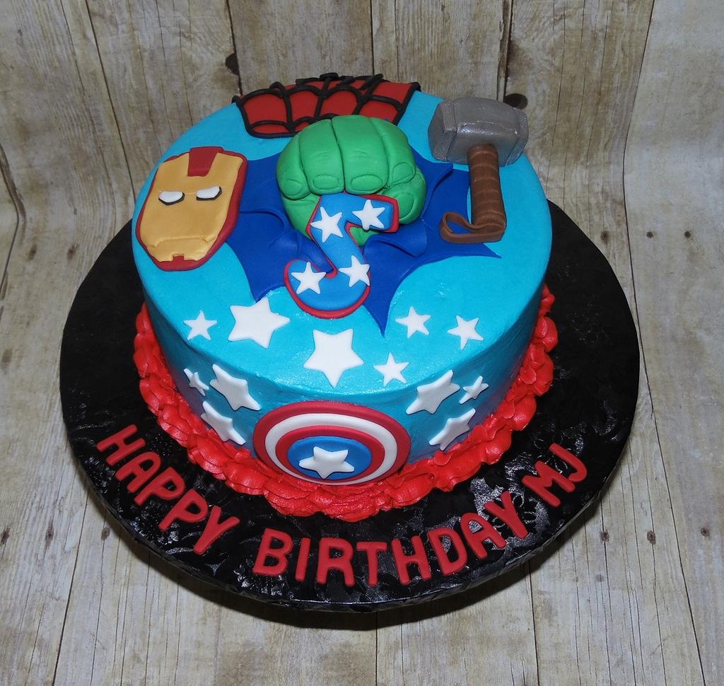 Super Hero 5th Birthday - Cake by DaniellesSweetSide - CakesDecor