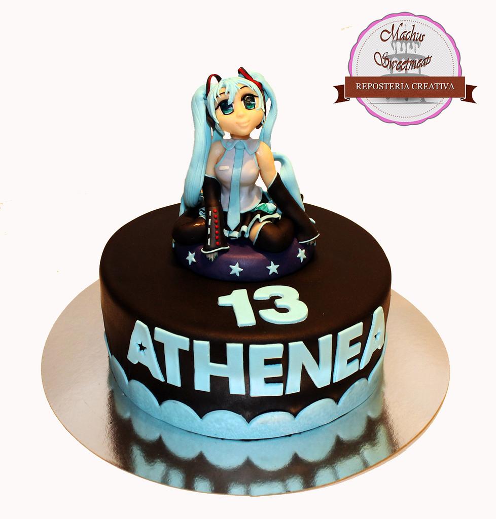 Hatsune Miku Fondant Cake Cake By Machus Sweetmeats Cakesdecor 0722