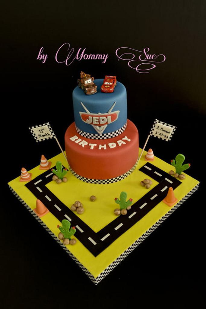 Cars Themed Cake - Cake by Mommy Sue - CakesDecor