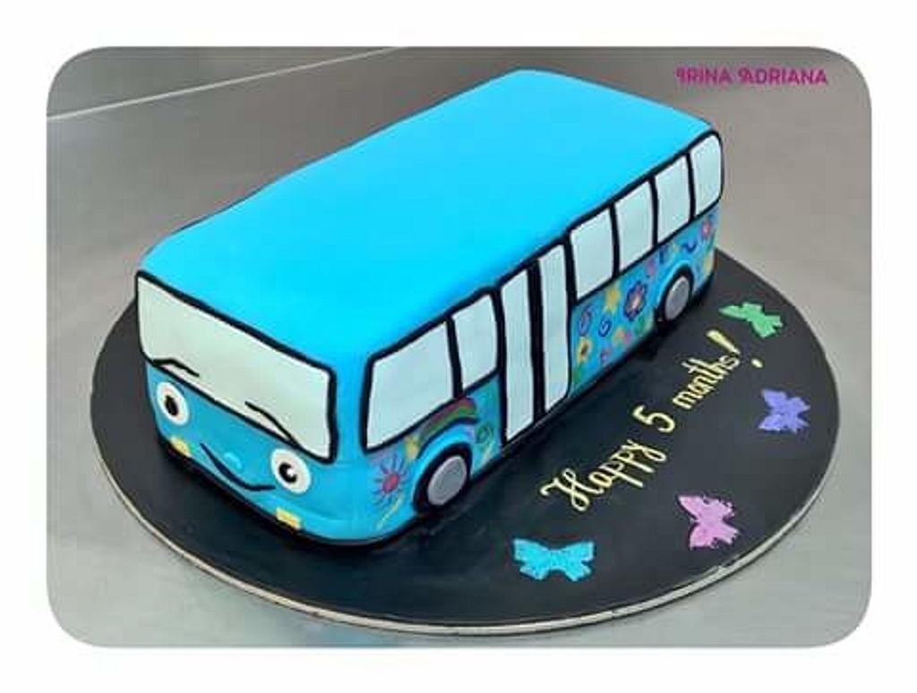 Tayo The Little Bus Inspired Cake