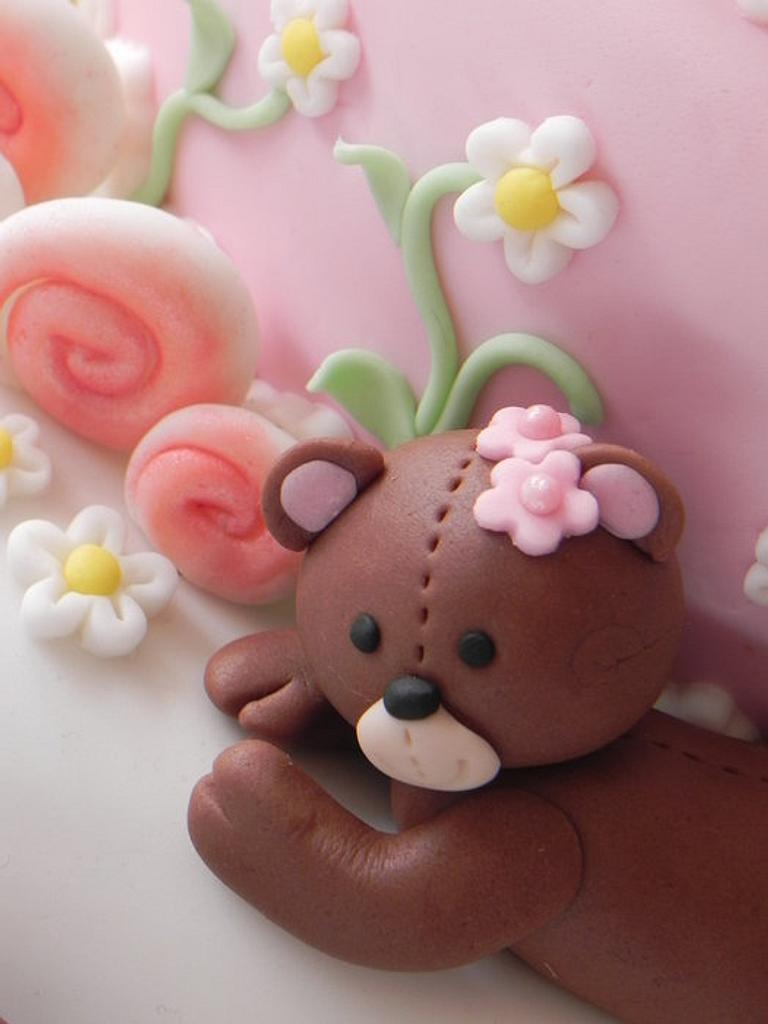cake baby shower bear - Cake by cendrine - CakesDecor