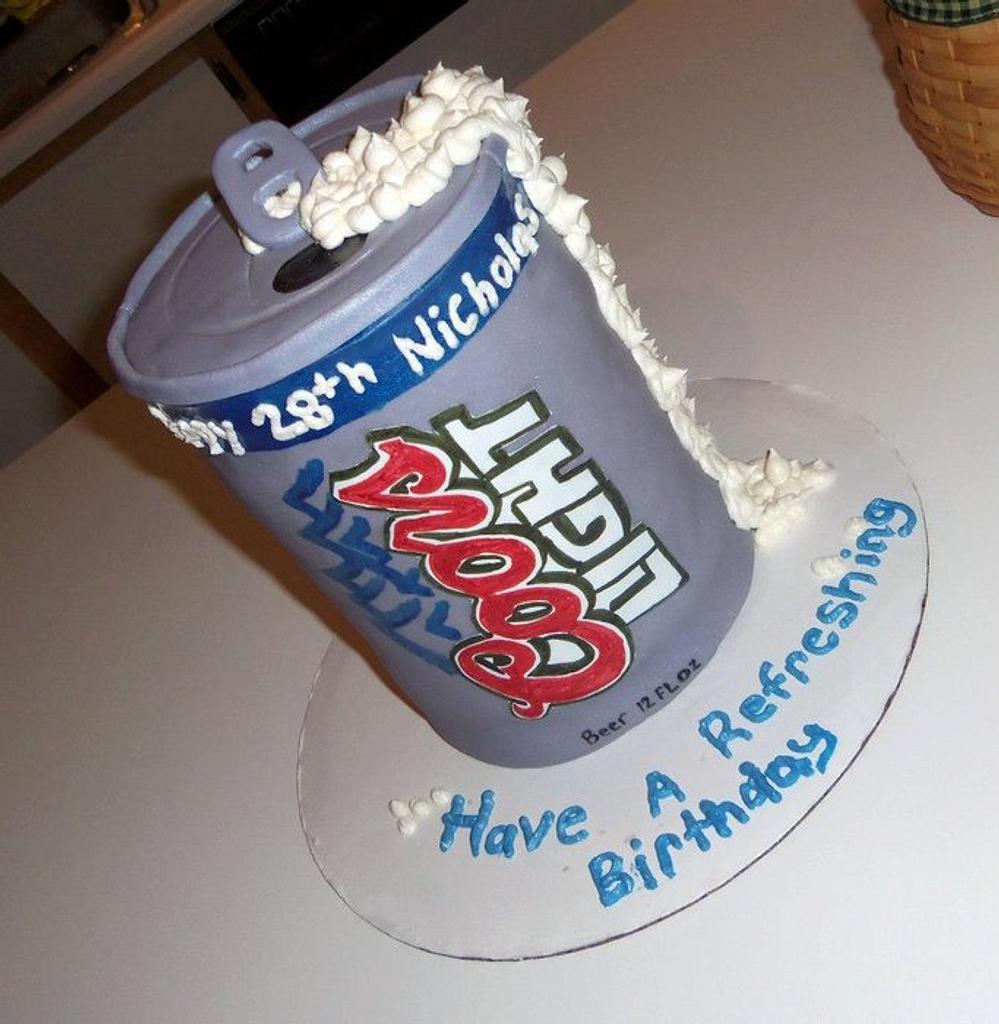 coors light beer can cake