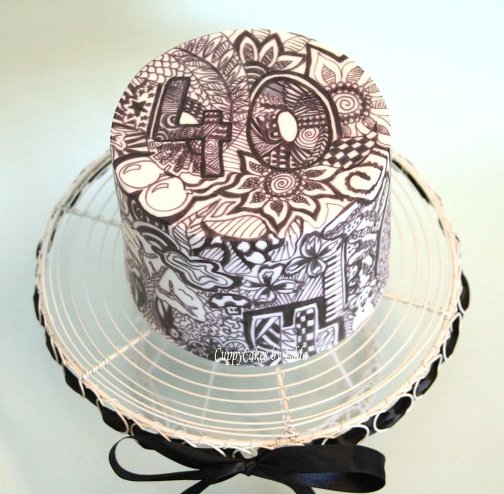 Aggregate more than 147 birthday cake doodle art best - kidsdream.edu.vn