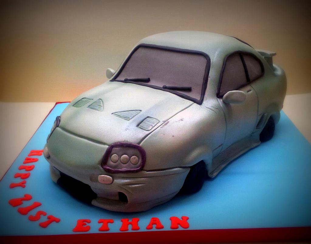 Parveen Cakes - Toyota supra sport car 🤍🖤 That was for Neel's birthday 🎉  🥳 In our signature almond flavoured cake 🥰😍 | Facebook
