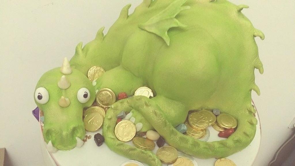 Barnaby Dragon Cake Cake by Samyukta CakesDecor