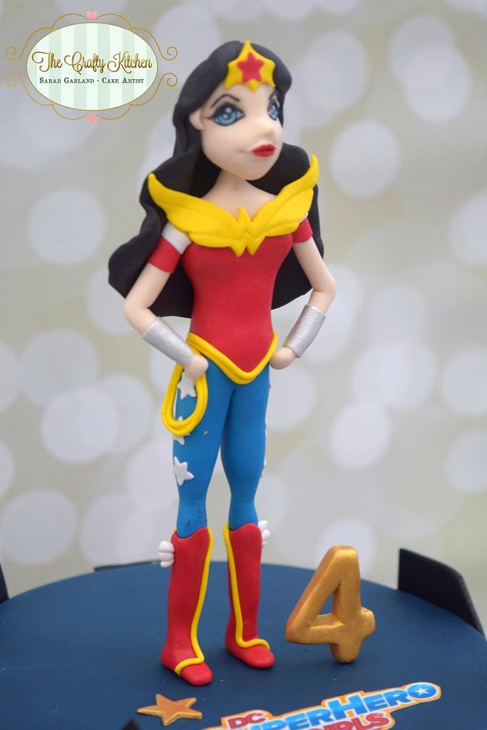 Dc Superhero Girl Cake Cake By The Crafty Kitchen Cakesdecor 0657