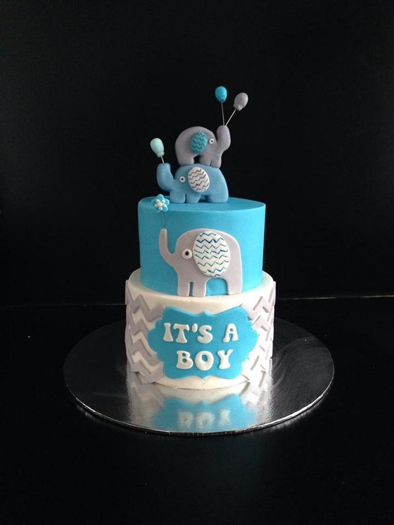 It's a boy baby shower cake - Decorated Cake by Mmmm - CakesDecor