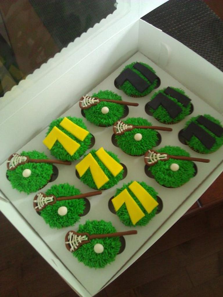 Lacrosse Cupcakes Cake by Hello, Sugar! CakesDecor