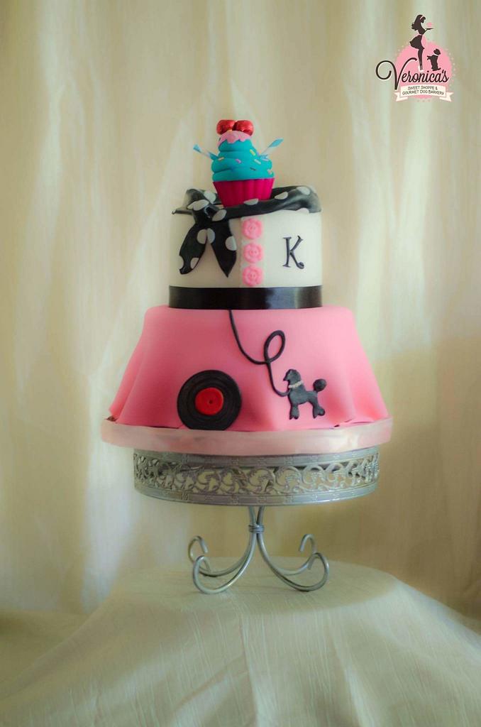 Poodle 2025 skirt cake