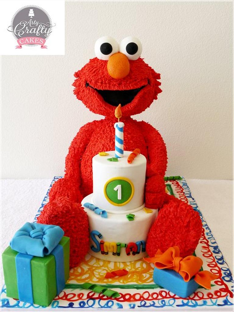 Elmo Birthday Cake | Elmo birthday cake, Elmo birthday party, Sesame street  birthday cakes