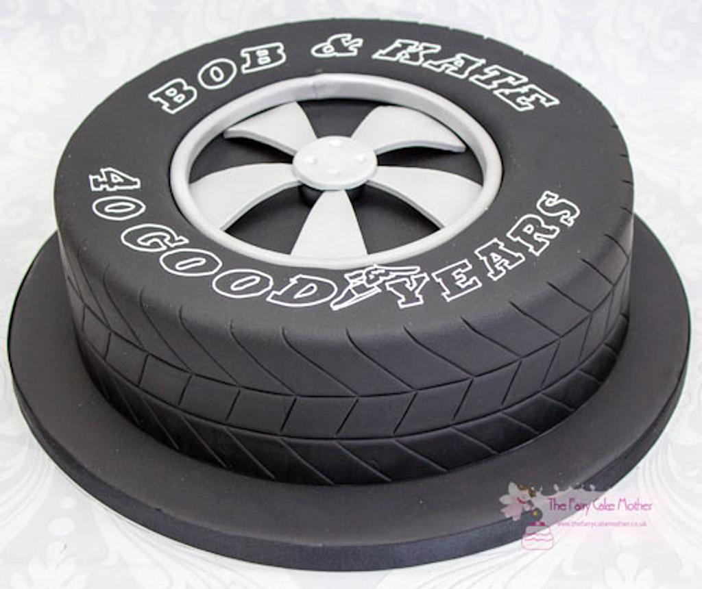 Mechanic's tyre cake with... - Fenella Cakes - Isle of Man | Facebook