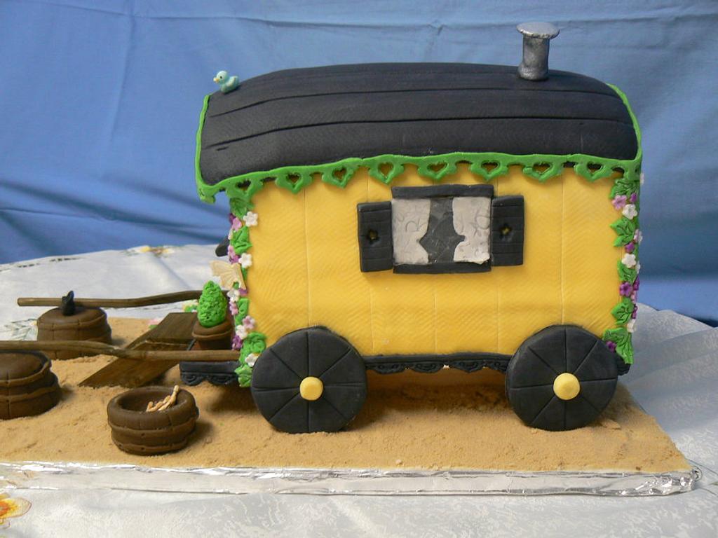 Gypsy Caravan Cake Cake by Anita's Cakes CakesDecor