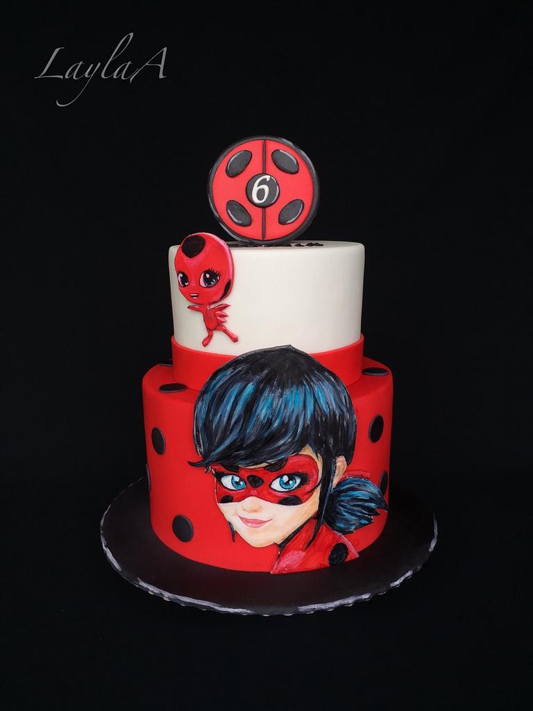 Miraculous Ladybug And Cat Noir Birthday Cake