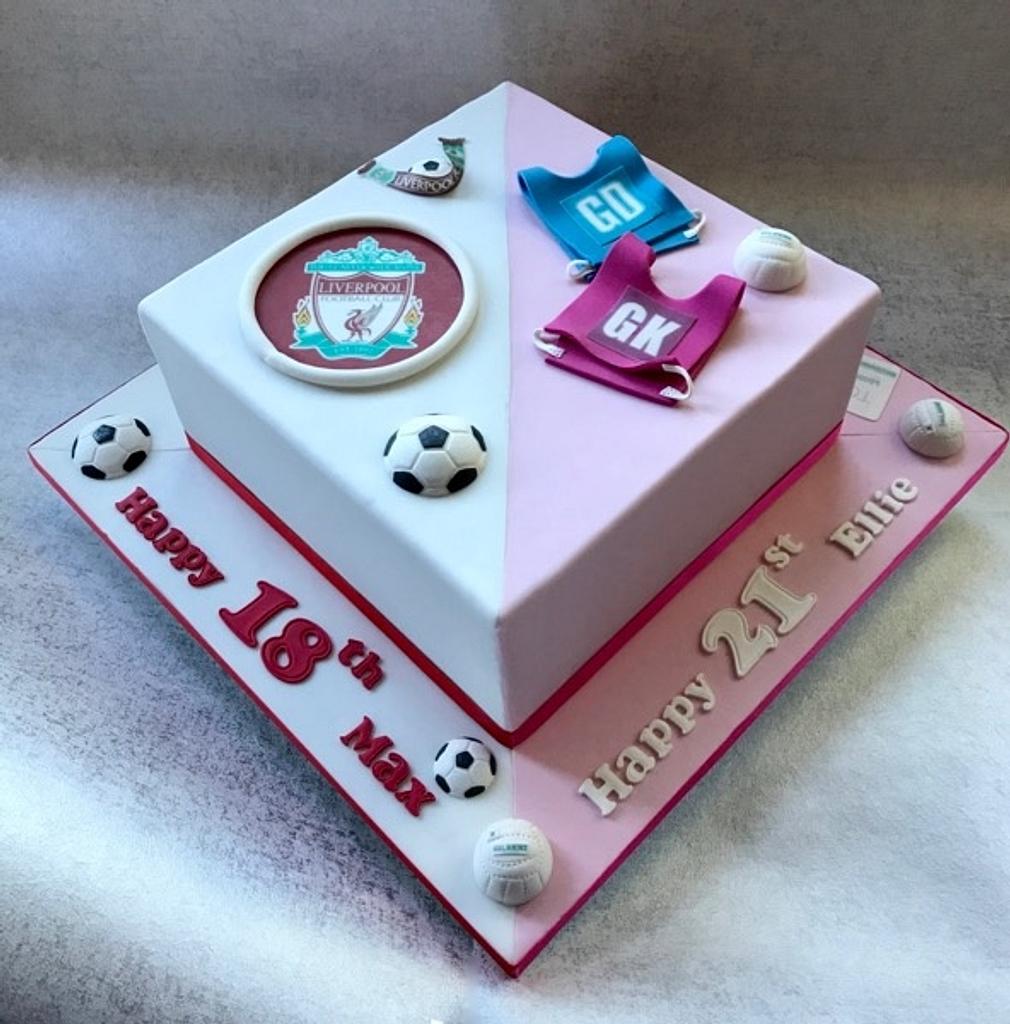Half And Half 18th And 21st Cake By Canoodle Cake Cakesdecor