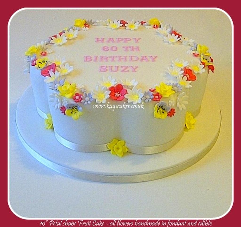 Miniature Pastel Flower Cake w/Roses | Stewart Dollhouse Creations