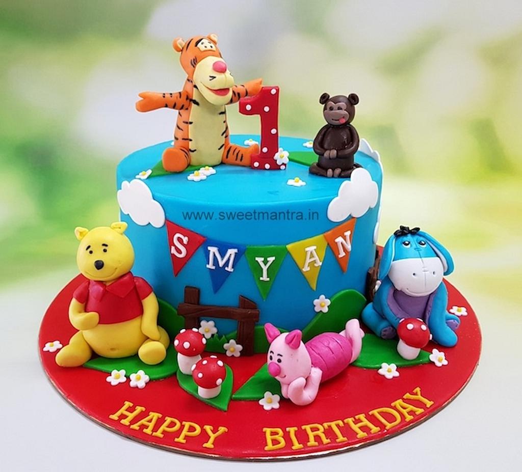 1st birthday cakes for boys winnie the pooh