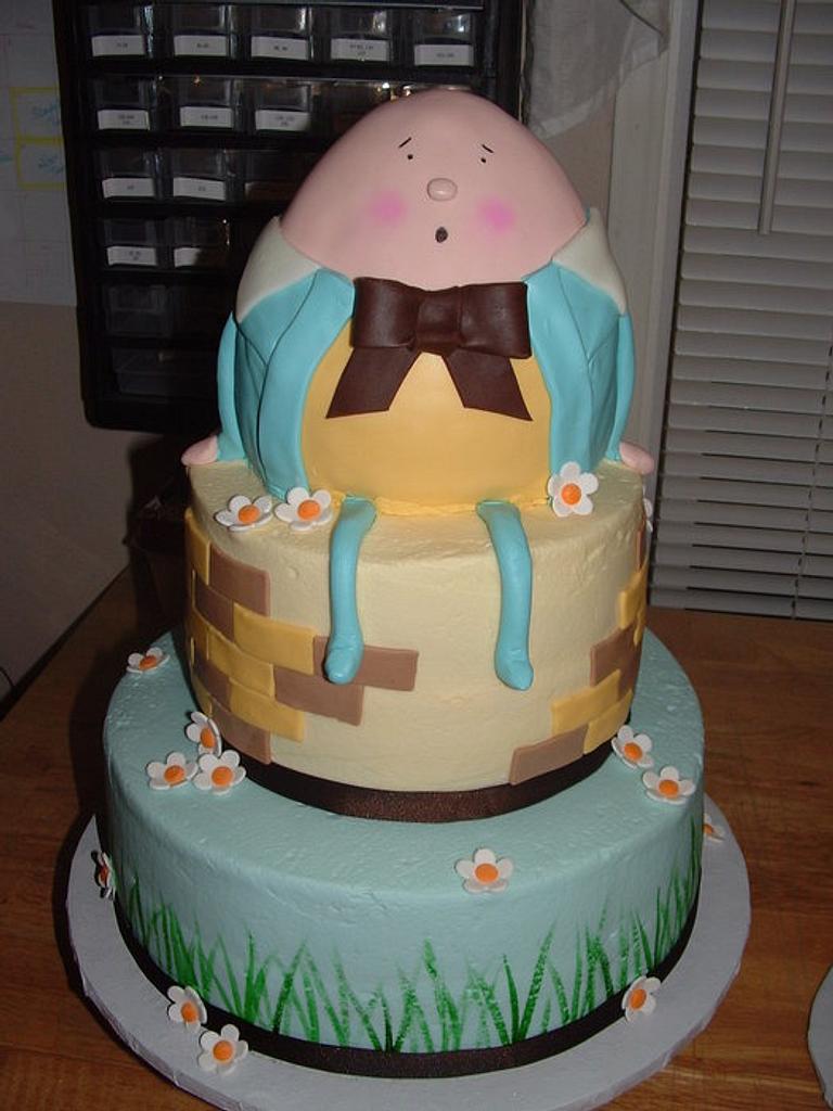 Humpty Dumpty Nursery Rhyme Party Theme Cake Topper | Zazzle