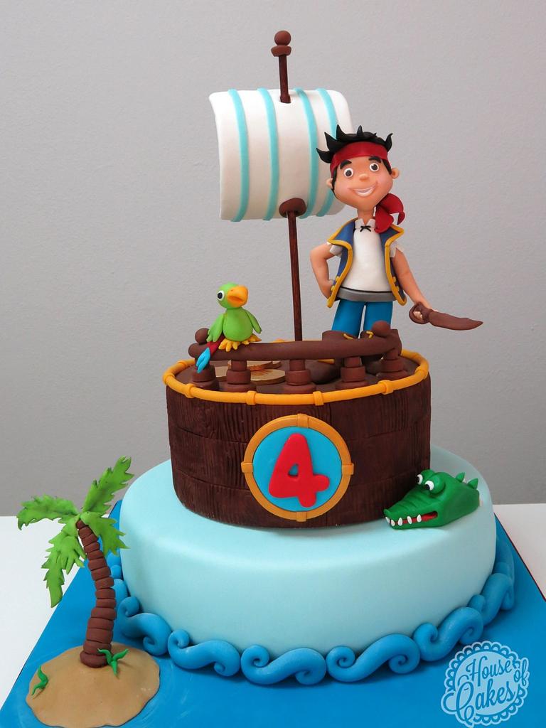 Jake and the Neverland Pirates cake | Tarta pirata, Tartas monster high,  Pastel de tortilla
