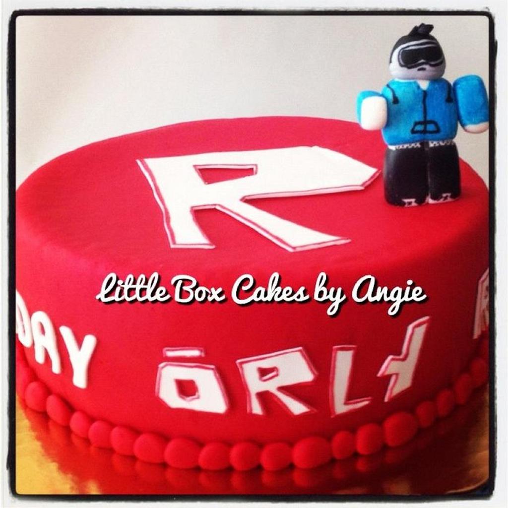 Roblox Cake Cake By Little Box Cakes By Angie Cakesdecor - roblox cake design for boys