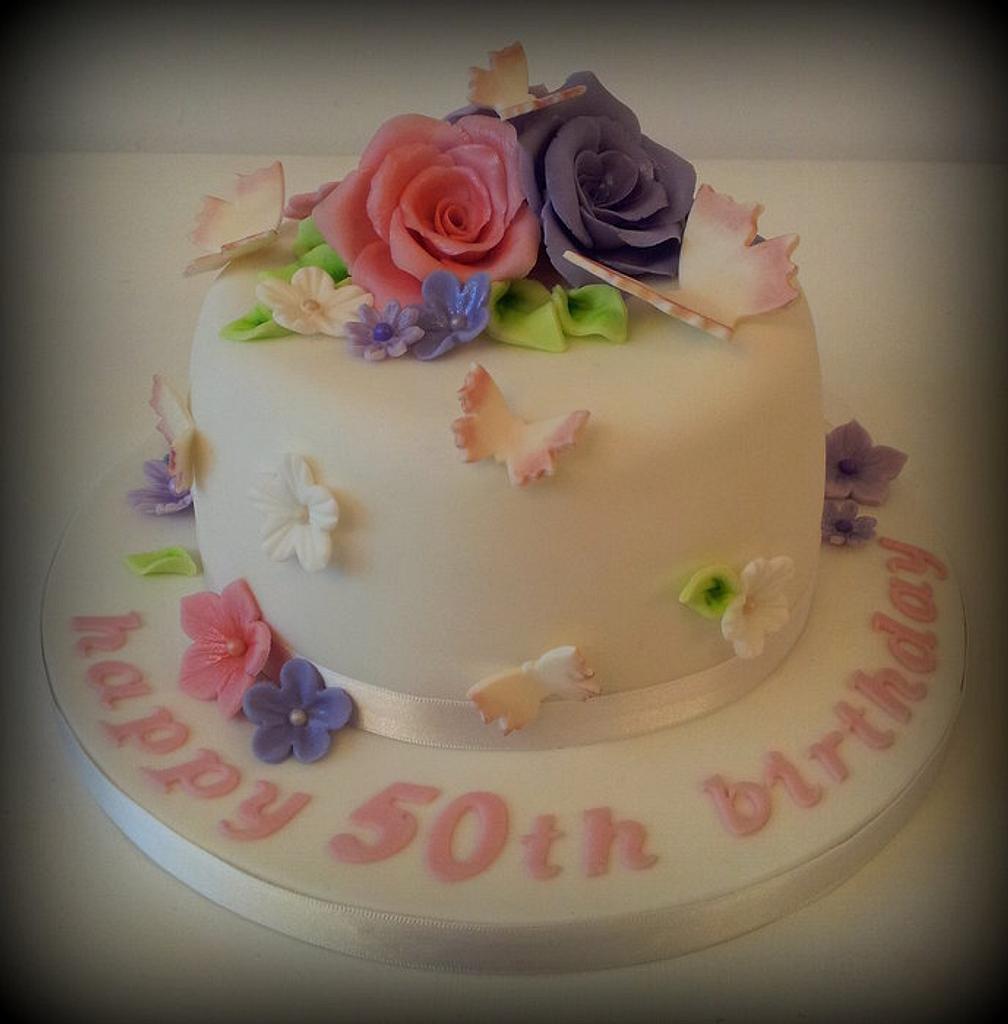 50th Birthday Cake - Cake by Sarah Poole - CakesDecor