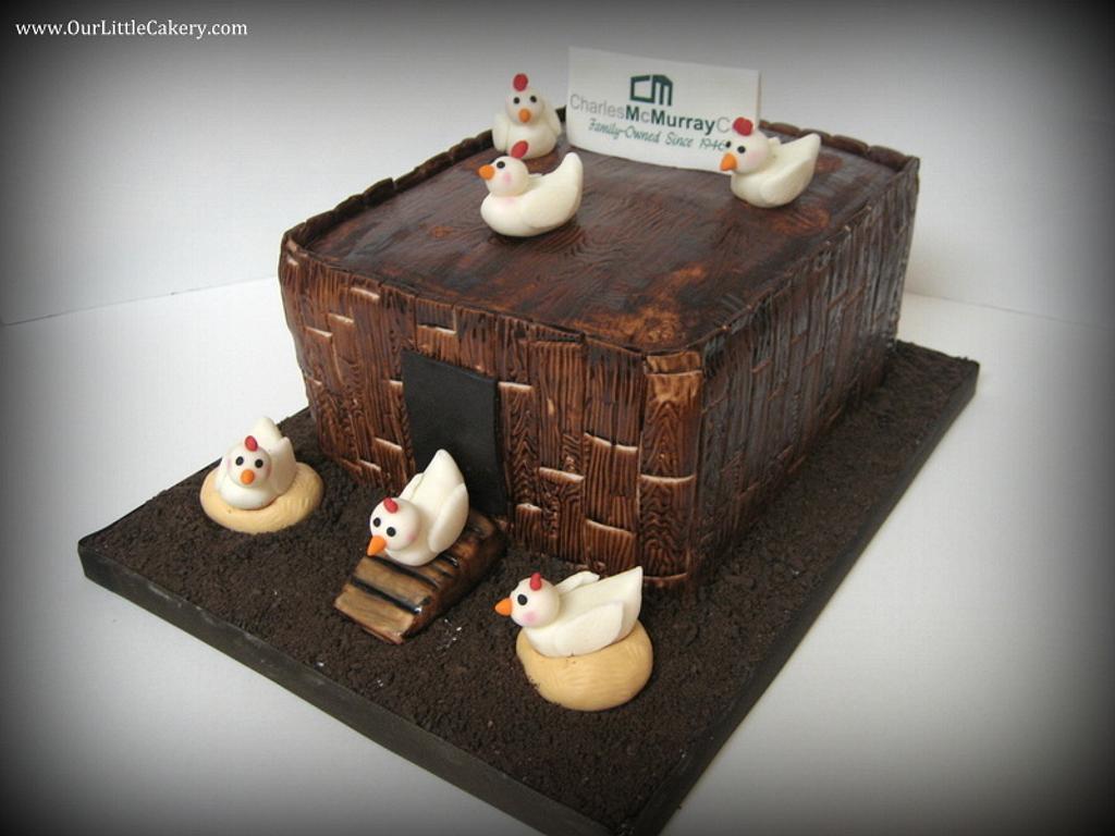 Buy Fondant Chicken Coop Cake Decoration Retirement Party Birthday Cake  Decoration Online in India - Etsy