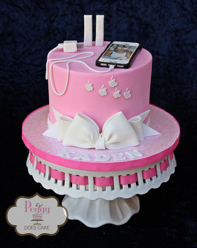 iphone Cake - Decorated Cake by Peggy Does Cake - CakesDecor