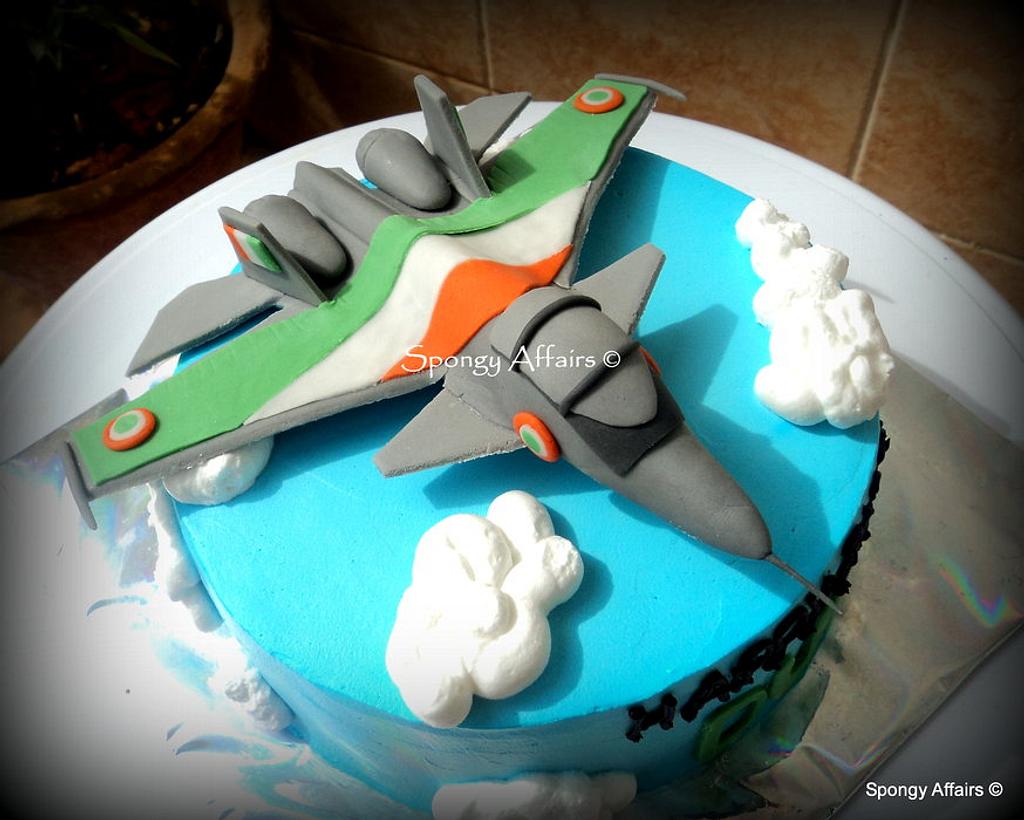 Indian air force fighter pilot theme cake with 3D pilot in plane for  pilot's birthday | Airplane birthday cakes, Planes birthday cake, Pilots  birthday