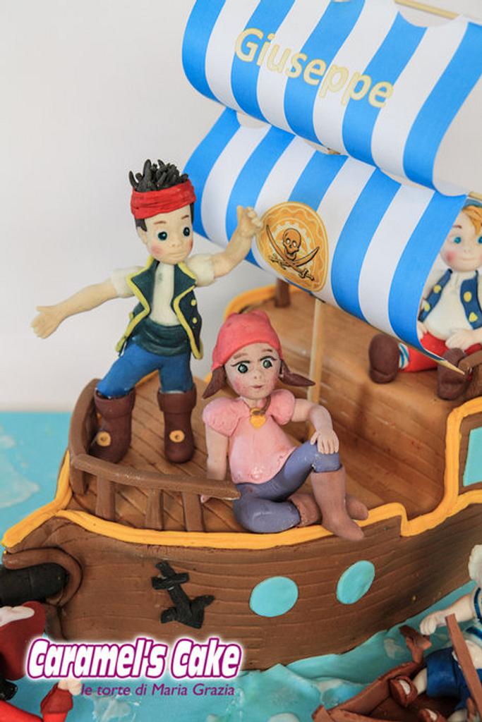 jake and the neverland pirates - Cake by Caramel's Cake - CakesDecor