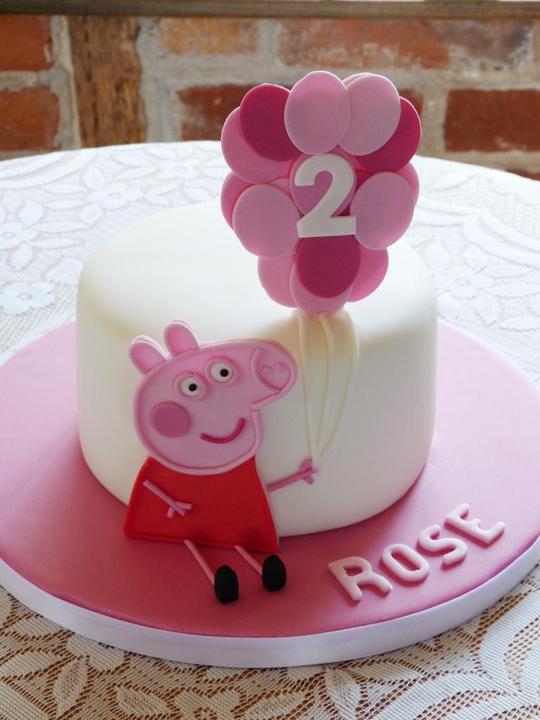Gâteau décoré Peppa Pig
