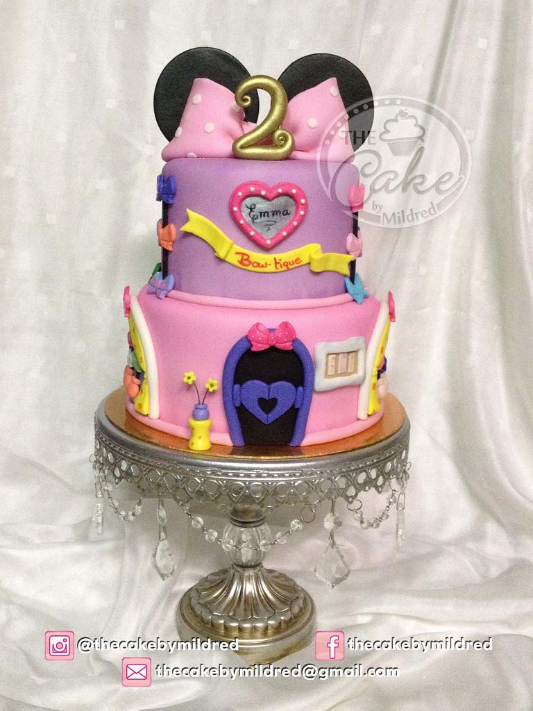 Minnie Mouse's Bowtique Cake - Between The Pages Blog