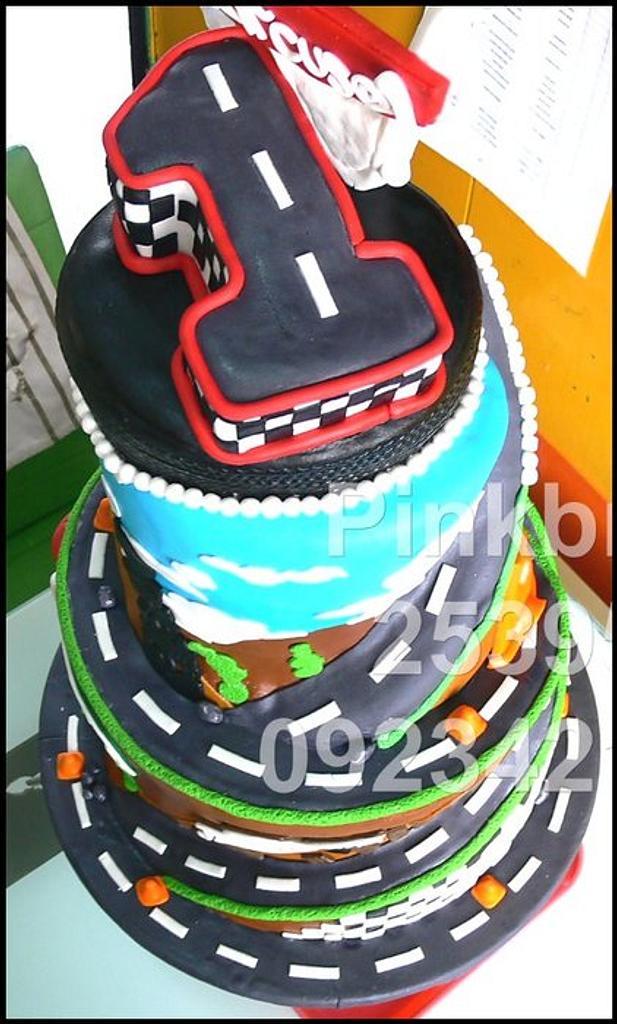 5 Tier Cars Cake - Cake by PinkBread - CakesDecor