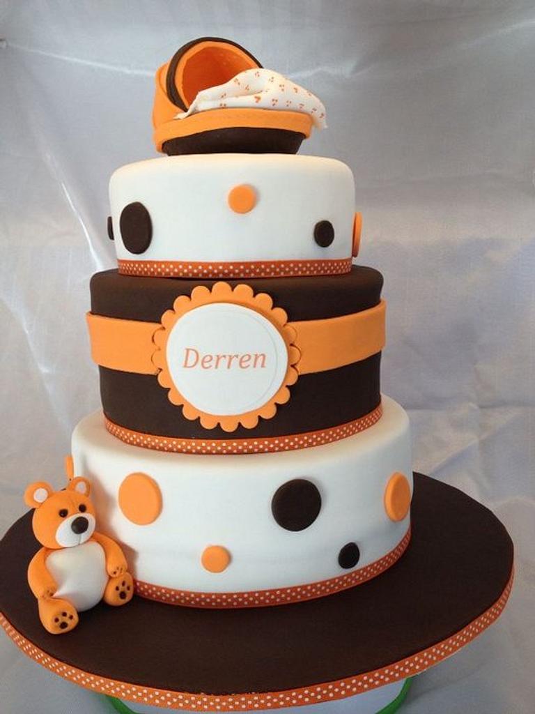 Baby boy shower cake - Cake by Elaine - CakesDecor