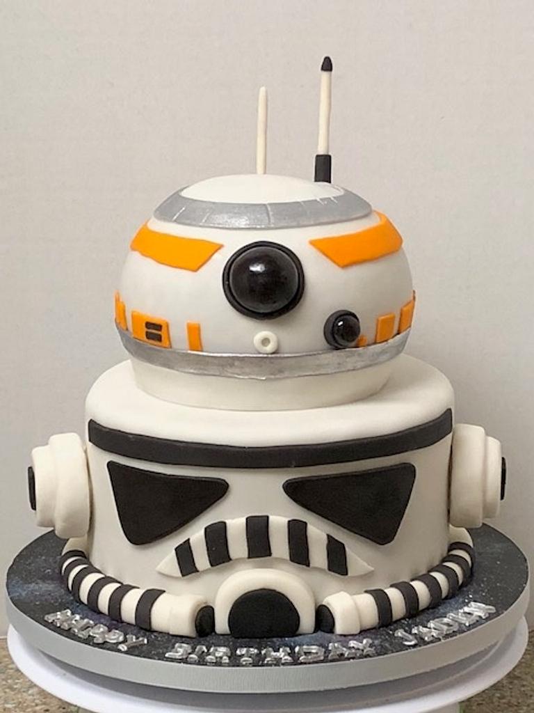 DIY Star Wars Birthday Party Ideas + How to Make a BB-8 Star Wars Cake