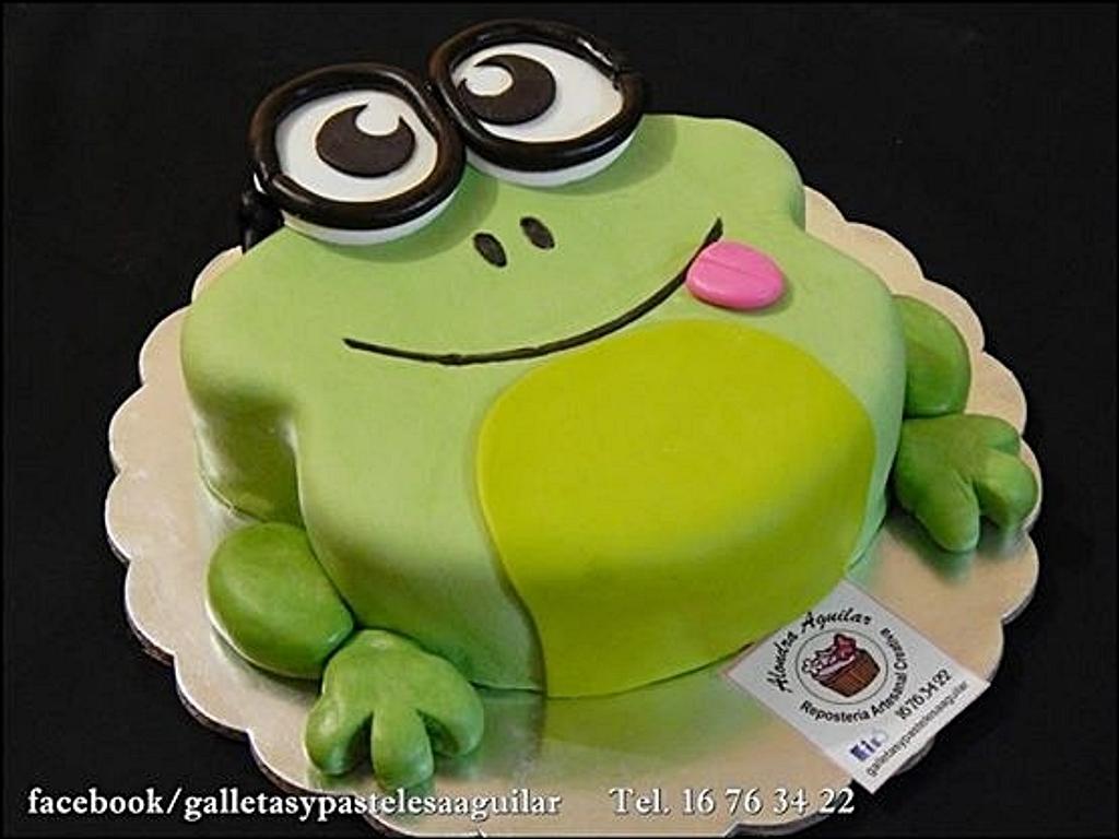 Green Frog Cake