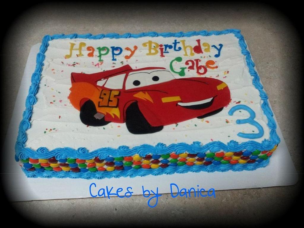 Cars/Lightning McQueen Cake - Decorated Cake by Little - CakesDecor