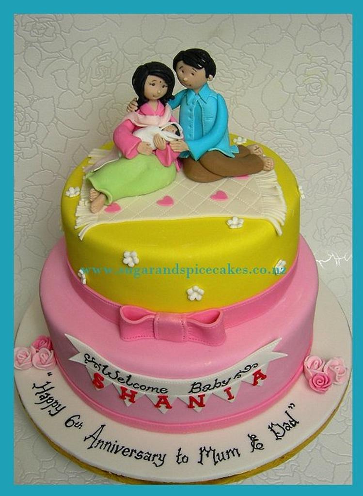 Anniversary Cake for Parents, Happy Anniversary Mom and Dad Cake |  FlowerAura