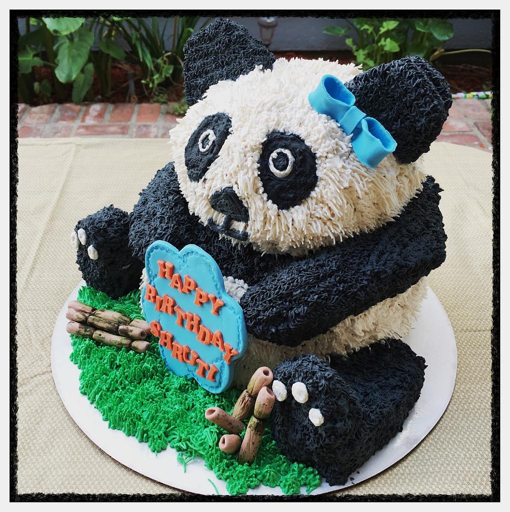 D Panda Bear Cake Cake By Live Love N Bake Cakesdecor