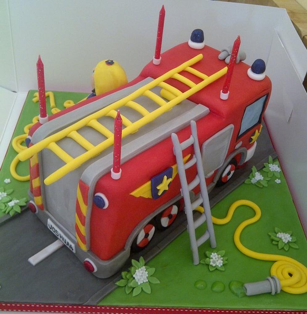 Fireman Sam Cake - Cake by CakeyCake - CakesDecor