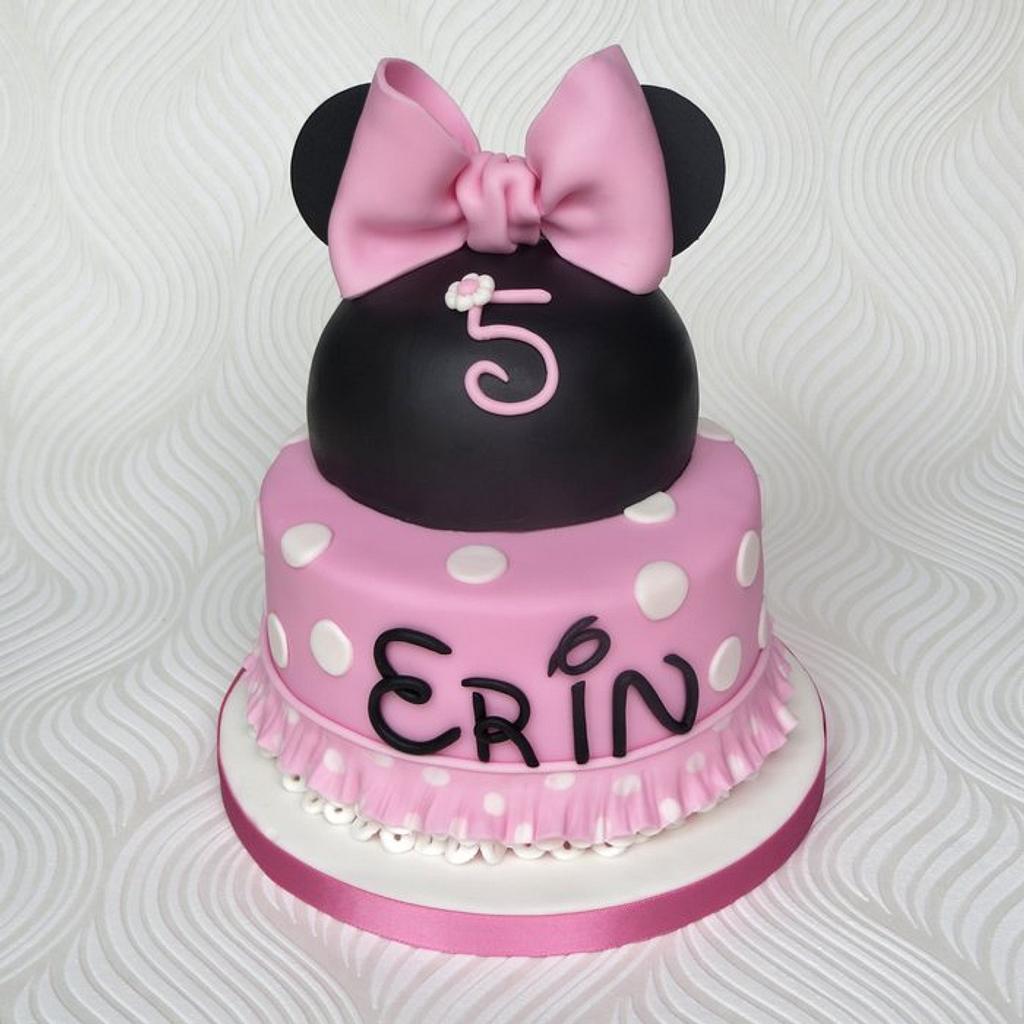 Pink Minnie Mouse Birthday Cake Decorated Cake By Pam Cakesdecor