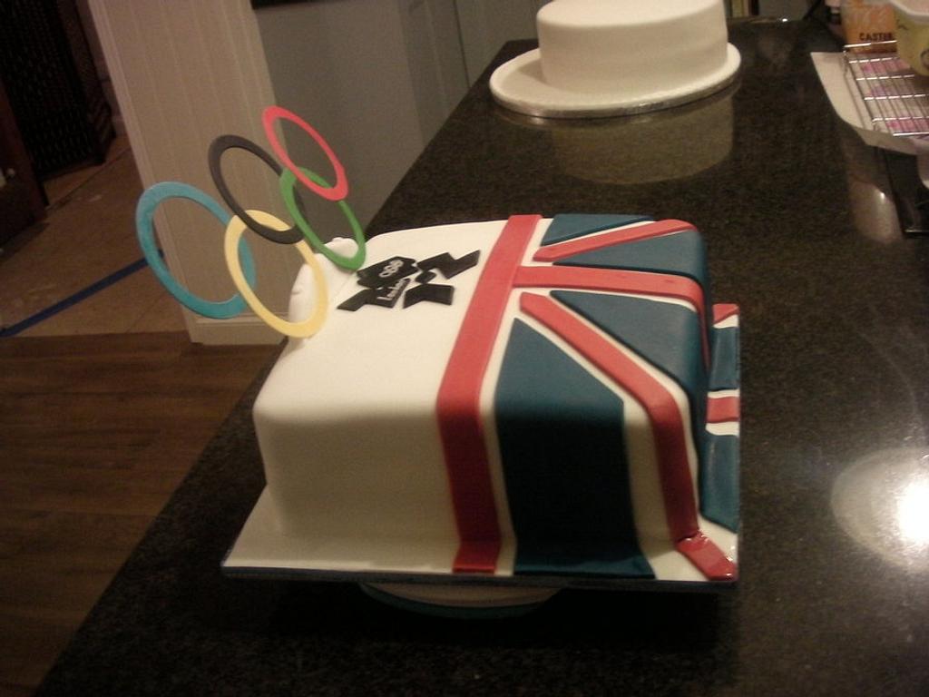 My Olympic Theme cake for one of the torch bearers Cake CakesDecor