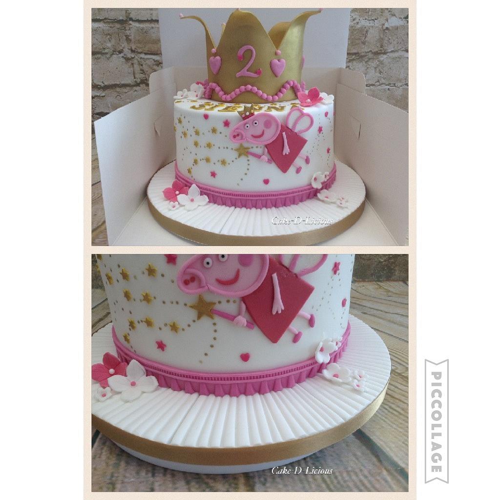 Princess Fairy Peppa Pig Decorated Cake By Sweet Lakes Cakesdecor
