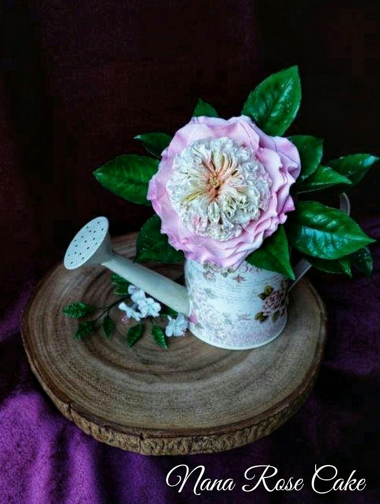 David Austin Rose ( Juliet ) - Decorated Cake by Nana - CakesDecor