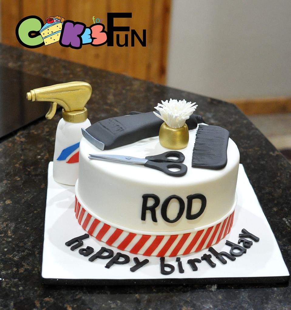 Happpppppy birthday chordi Enjoyyyyyyy | Hairdresser cake, Silhouette cake,  Themed cakes