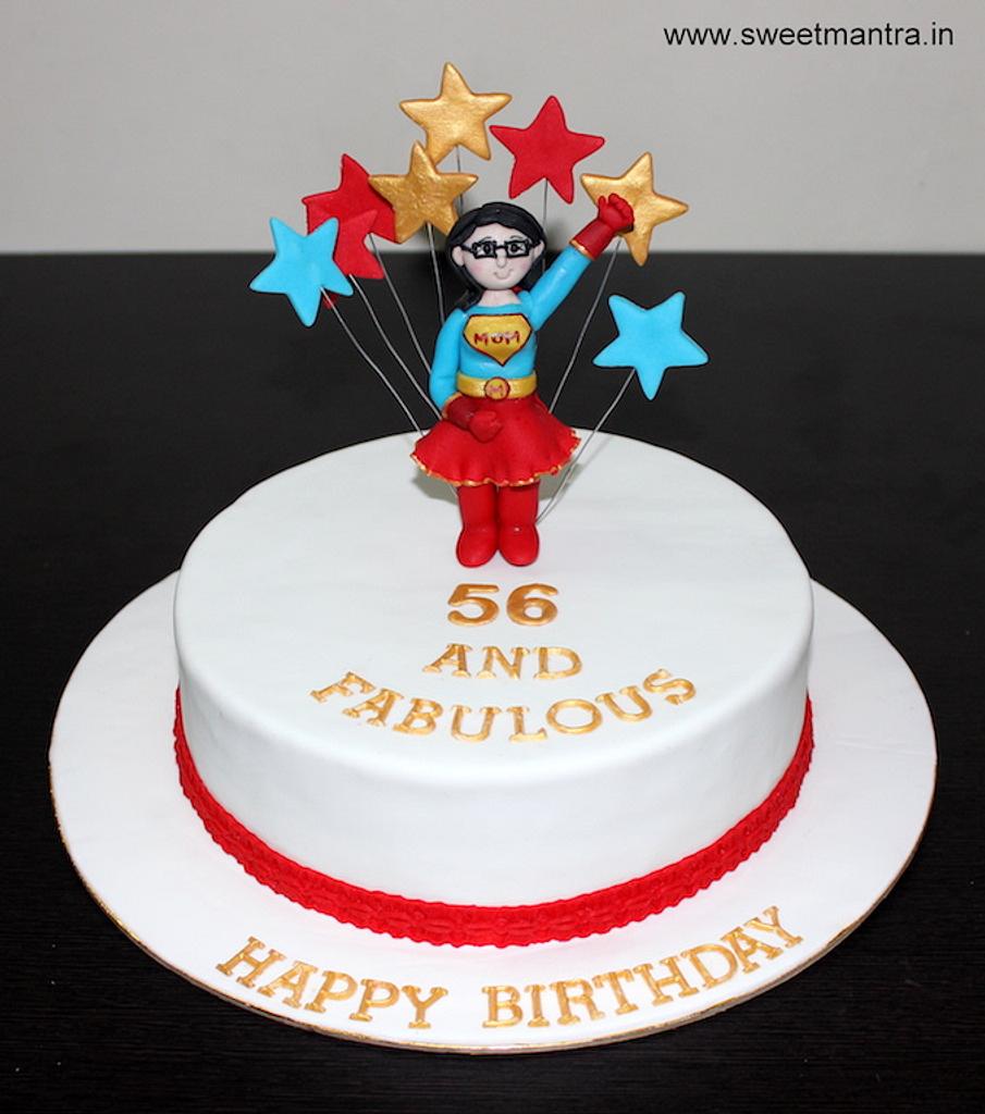 Best Super Mom Theme Cake In Bangalore | Order Online