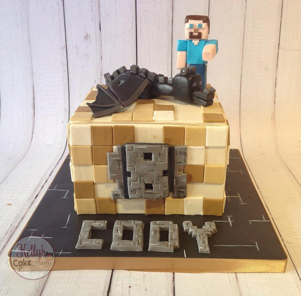 Minecraft Ender Dragon - Decorated Cake by - CakesDecor