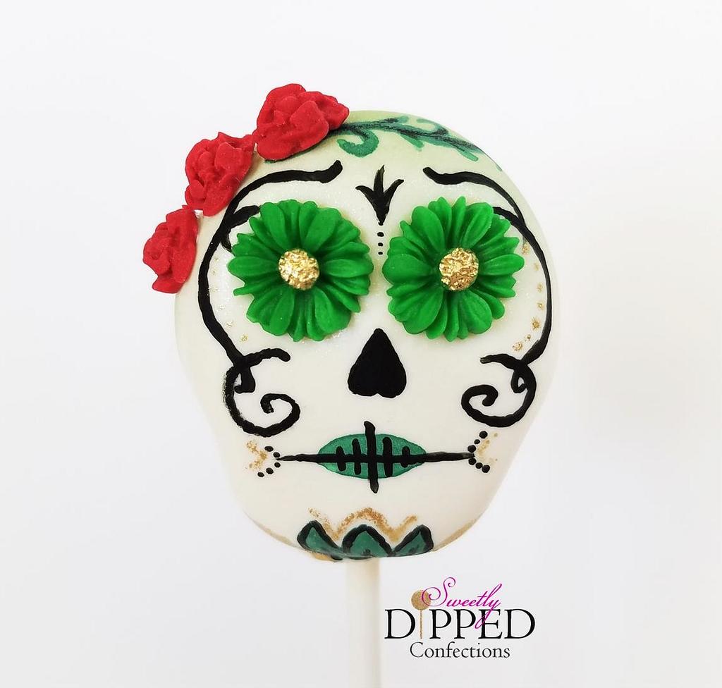 Sugar Skull Cake Pops - Cake by Sweetlydipped - CakesDecor