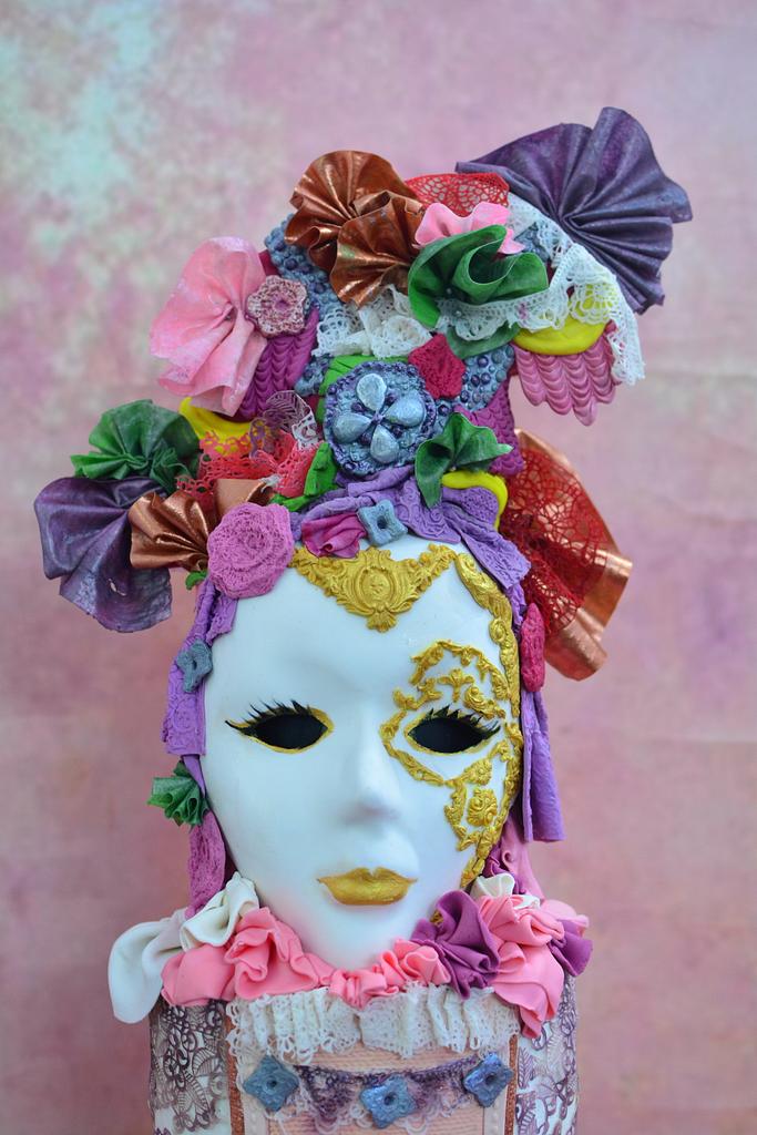 Venetian mask... - Cake by divya saraf - CakesDecor