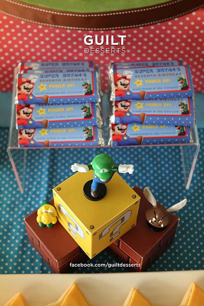 Super Mario Bros Dessert Table - Cake by Guilt Desserts - CakesDecor