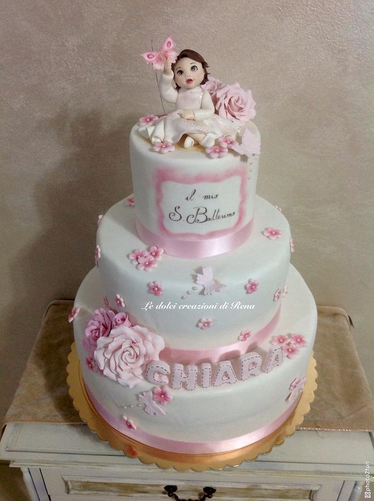 Il Battesimo di Chiara - Cake by Le dolci creazioni di - CakesDecor